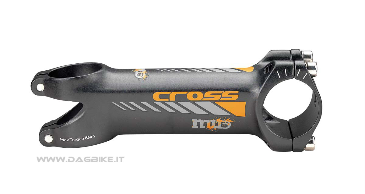 DEDA MUD Cross Stem Orange/Grey Attacco Manubrio MTB